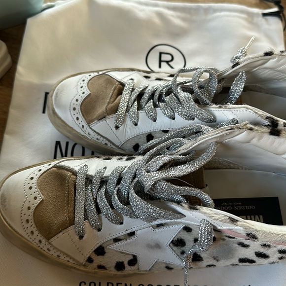 Golden Goose GGDB Mid Cappuccino & Rose Quartz sneaker Size 38 with box - Picture 7 of 10